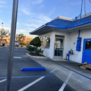 Outside by drive-thru