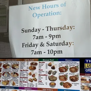 Hours of operation. 11/27/2022