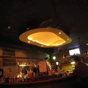 U-shaped bar inspiring the Horseshoe name