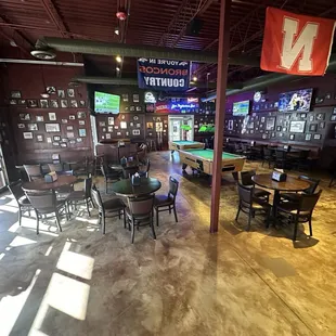 They have pool tables