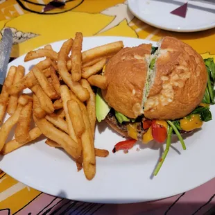 California burger with cheddar