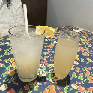 French 77 next to lemonade. Huge portion for $11.