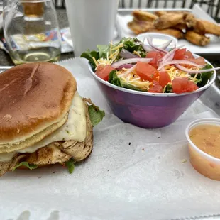 Blackened Cajun Chicken with side salad