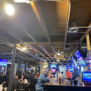 Bar and part of inside dinning area.