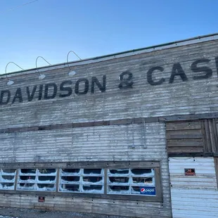 the side of the building