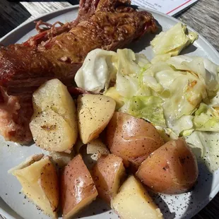 Corned beef, cabbage with potatoes