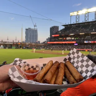 Lumpia at the ballgame