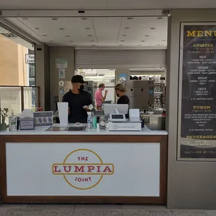 View of the service counter