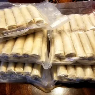 Freshly made - Freezer Ready Lumpias!  Ready to cook when you are!‍