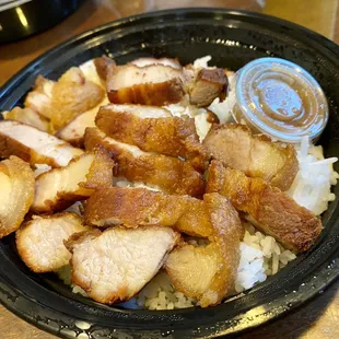 03.30.22 Lechon Kawali rice plate $14