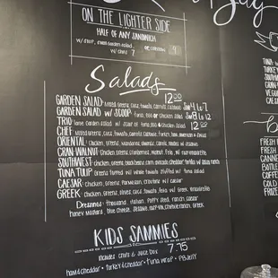 the menu