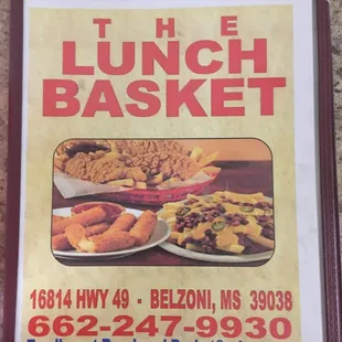 Menu pages