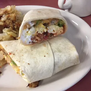 The loaded breakfast burrito!! Amazing!!