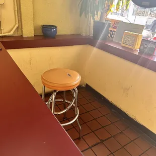 Front counter seating
