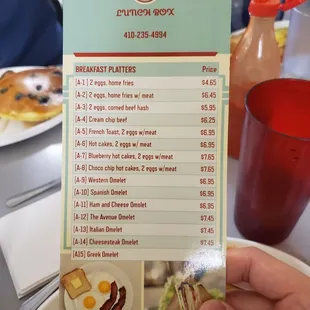 Menu Front