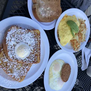 French Toast combo, La Mesa Omelette Breakfast