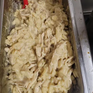 Homemade Chicken and Noodles available on Saturdays