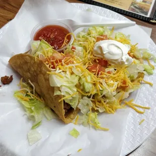 $1 tacos on Wednesday with a been tostada