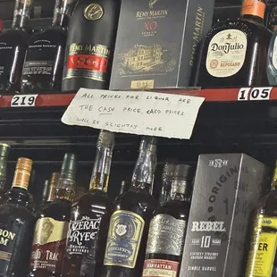 Small sign he pointed at