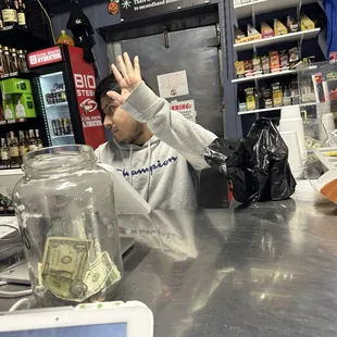 Photo of the rude worker