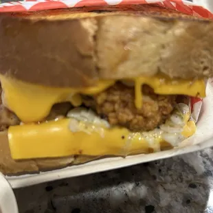 Hot chicken Grilled cheese
