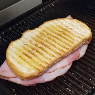 Ham and Swiss panini
