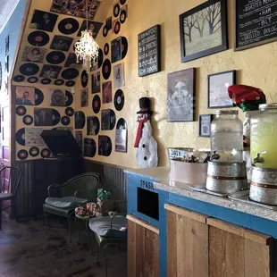 Inside record wall