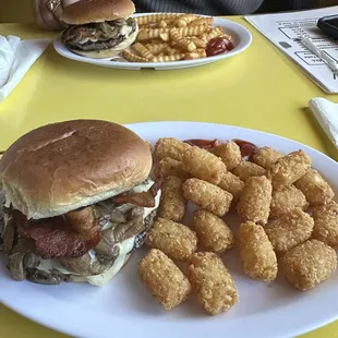Mushroom and Swiss Burger