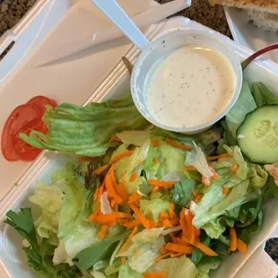 Half garden salad with ranch. They have the best ranch!