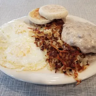 Country fried steak breakfast