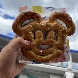 Hard Mickey pretzel