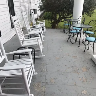 One half of the front porch.