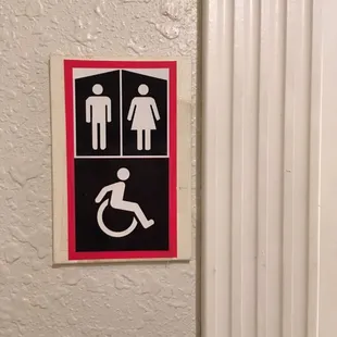 For a small town they have a all gendered restroom