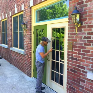 Sprucing up the Inn to make it more welcoming, April 2018.