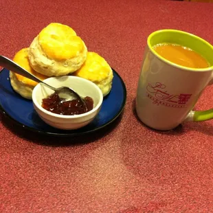 Fresh beginnings with biscuits from the oven Ana a cup of Columbian coffee...