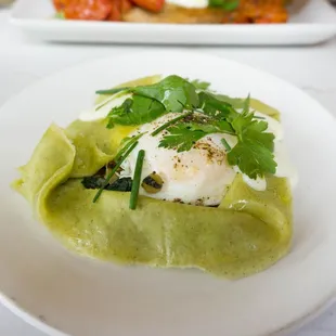 Egg in a Crepe Baked Egg