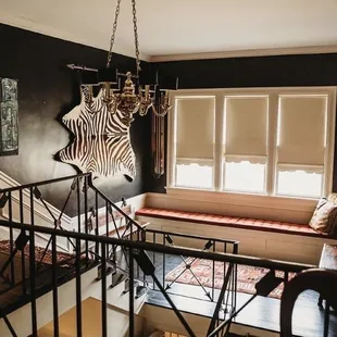 Balcony top of stairs