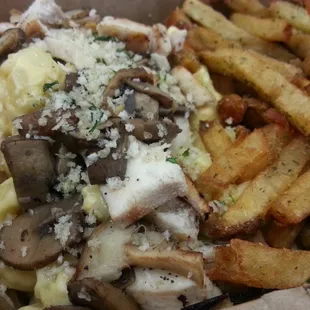 Mushroom and Chicken toppings