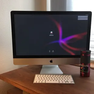 My new refurbed Mac with a super fast solid state drive.