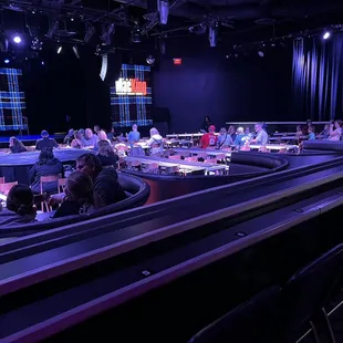 Booths at back are more comfortable.