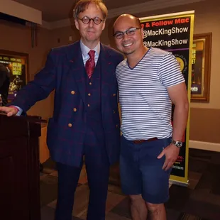 with Mac King at The Mac King Comedy Magic Show in Harrah&apos;s Las Vegas
