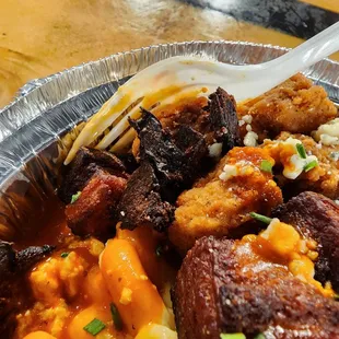 Yummy charcoal pork belly