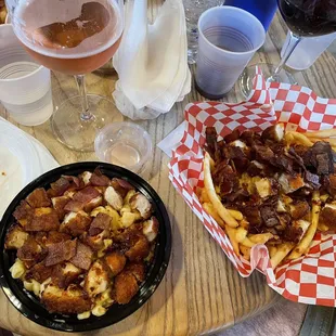 Hot Honey Mac and Hot Honey Loaded Fries