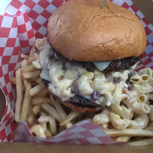 Double Bacon Mac Burger