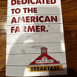 dedicated to the american farmer