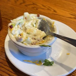 &quot;Soup&quot; I&apos;ve had mashed potatoes thinner than this.