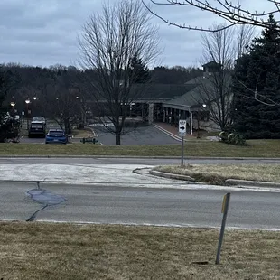 outside
