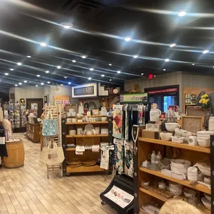 Inside shop