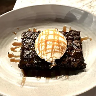 Dark chocolate brownie