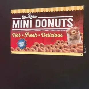 Mini Donuts Always Hot and Fresh